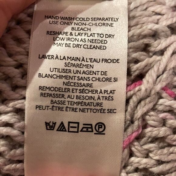 Free People Honey Cable Pullover Woman’s Sweater in White Combo Various Sizes - Picture 6 of 6